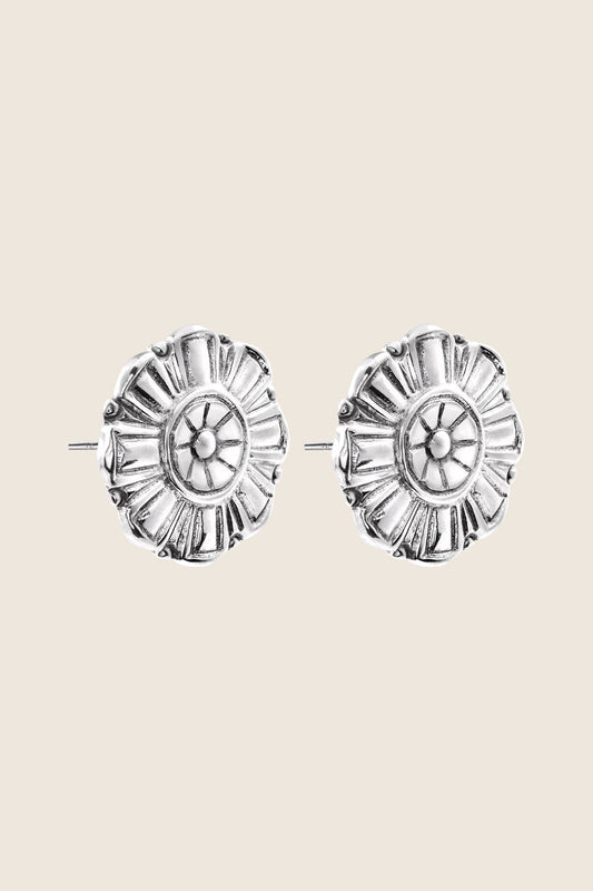 FLOREM white earrings
