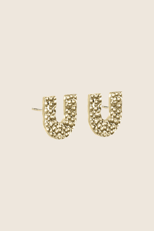 U-U yellow earrings