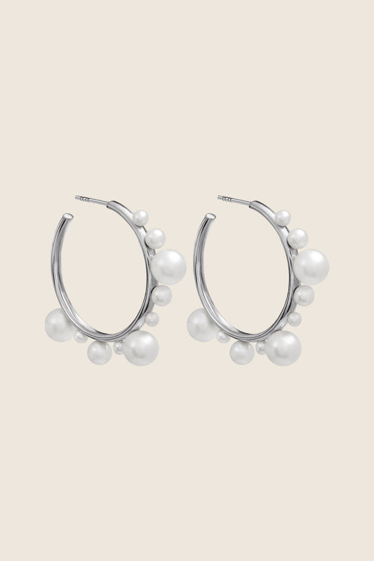 ARNO white earrings
