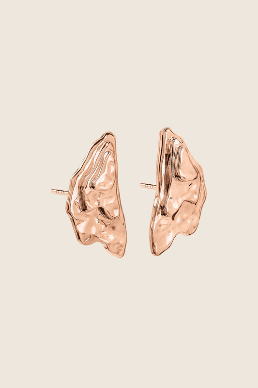 CORNU rose earrings